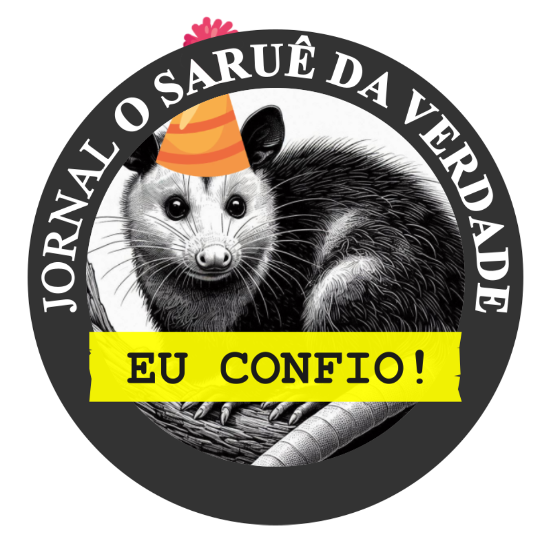 Logo comemorativo do jornal O Saruê da Verdade
